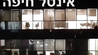 Israeli fuck in intel office